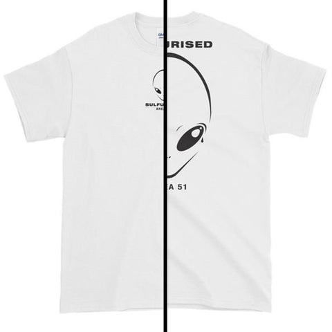 t shirt alien blanc