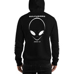 sweatshirt noire alien zone 51 ovni